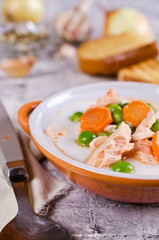 Fish soup with vegetables