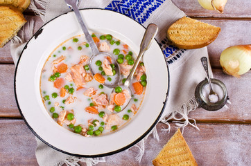Fish soup with vegetables