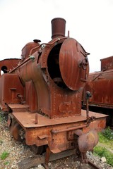 Fototapeta na wymiar old locomotive 03