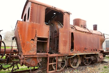 Naklejka premium old locomotive 02