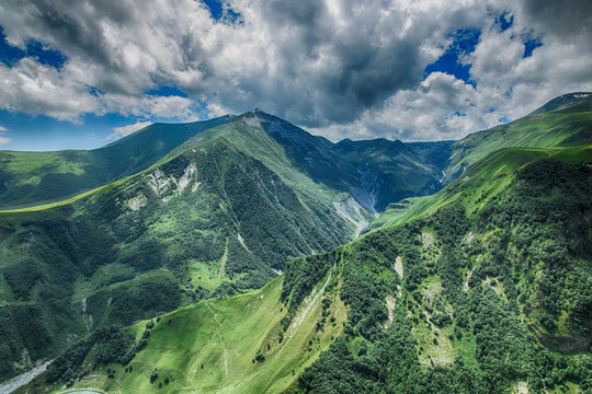 Georgia Mountain Nature Landscape Beautiful Summer Kazbegi