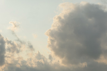 Face in clouds