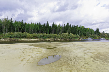 Siberian taiga river