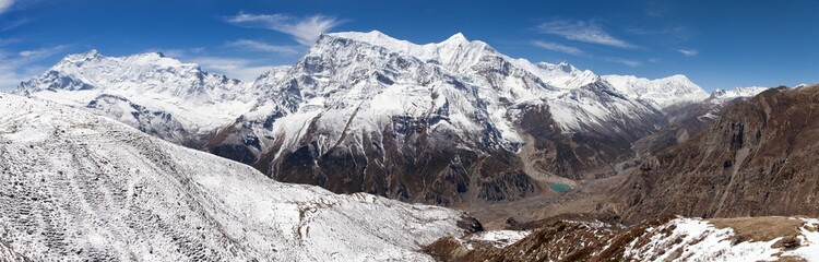 Panoramic view of Annapurna range