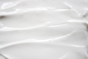 white cream closeup as background