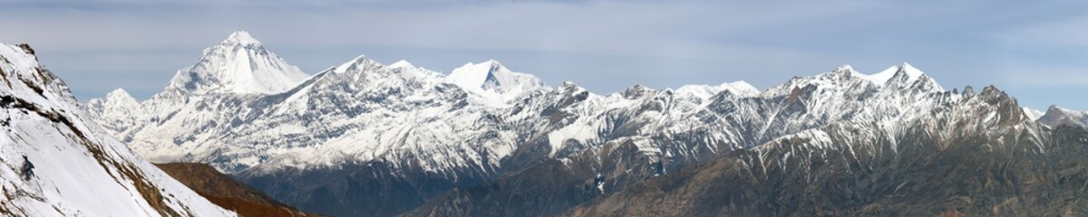 mount Dhaulagiri from Thorung La pass