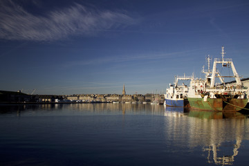 Fototapeta na wymiar Grande pêche/ Port de St Malo 