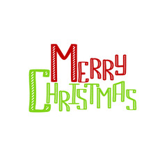 Fototapeta premium Merry Christmas inscription