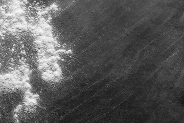 Chalk rubbed out on blackboard