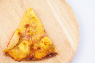 Italian pizza on white background