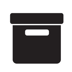 Office File Box icon illustration design