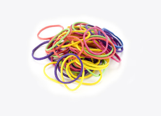 Naklejka premium Plastic band isolated on white