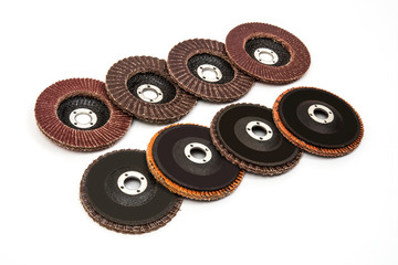 Industrial grinding and polishing discs set