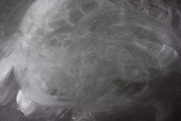 Chalk rubbed out on blackboard