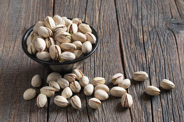 Pistachios in bowl