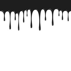 Paint Black color dropping, Color Droping Background vector illu