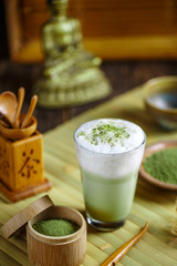 Green tea matcha latte