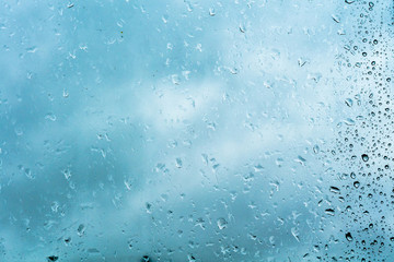 Rain Drops on Window Filtered