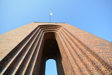 Detail des Bismarck-Turmes im Spreewald