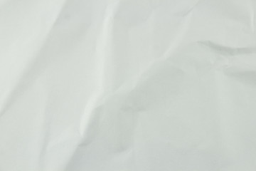 white crumpled paper texture for background