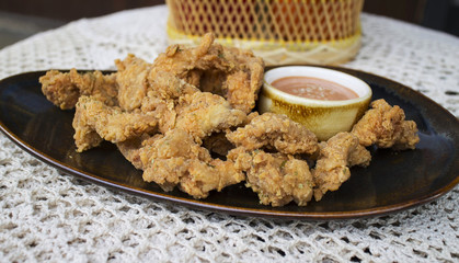 Fried chicken on a plate