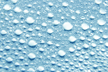 Soapsuds background with air bubbles abstract texture. Blur