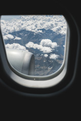 Naklejka premium traveling by plane