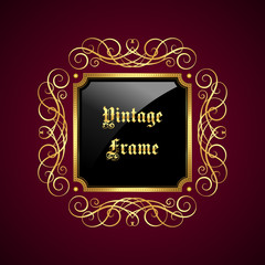 Vintage decorative frame