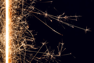 New years eve linear sparks background.