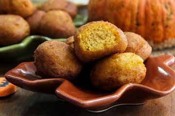 Homemade pumpkin fritters