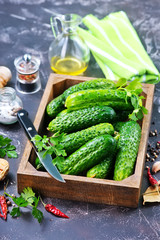 fresh cucumbers