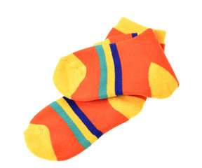 children's socks isolated on white.