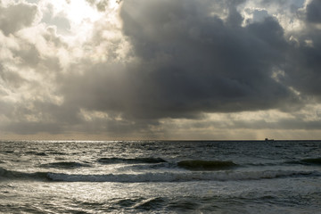 Obraz premium storm sky in the north sea