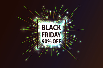 Black Friday. Fireworks discounts.