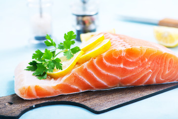 raw salmon