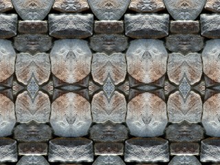 Stone wall background pattern. Old paving stones abstract background.