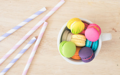 Colorful macaroons