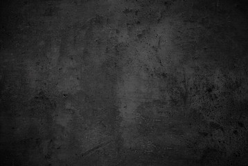 Empty black concrete stone surface texture - obrazy, fototapety, plakaty
