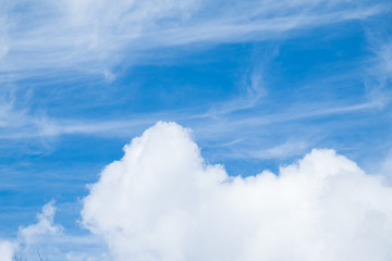 Obraz premium Blue sky and cloud for background.