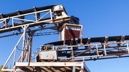 White industrial transporter fragment