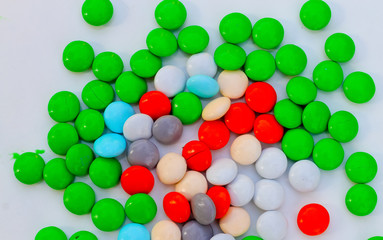 Candy colorful chocolate coated candy