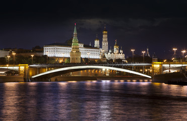 Night over the Moscow Kremlin