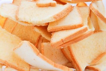 Slice toast bread background texture
