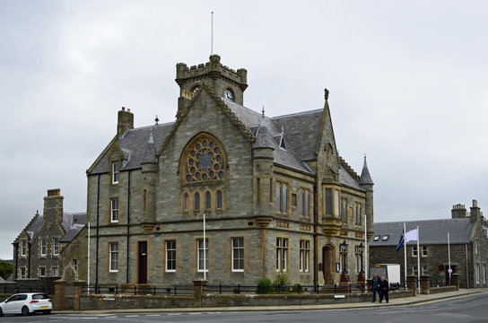 Rathaus in Lerwick, Shetland-Inseln