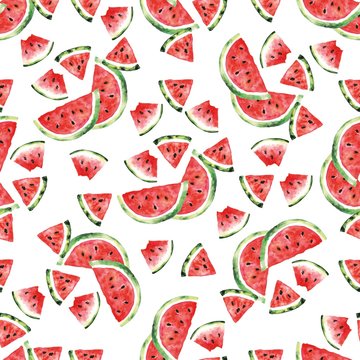 Watermelon pattern. Seamless pattern