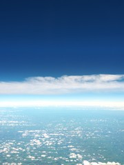 Fototapeta na wymiar Blue clouds and sky. Natural cloudscape background