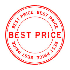 Grunge red best price round rubber stamp