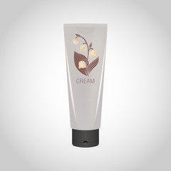 Cream packaging vector design template