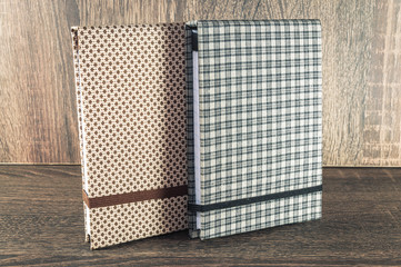 Handmade notepad decorated with fabric used for writing reminders of your life or business.