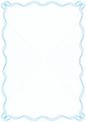 Blue frame with protective grid